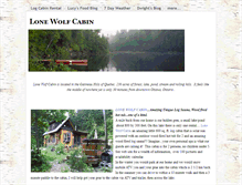 Tablet Screenshot of lonewolfforest.com